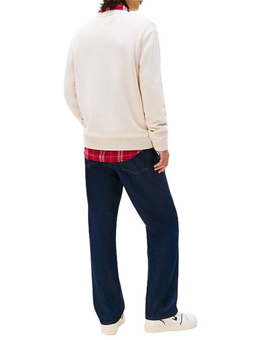 Maglioncino in cotone con bandiera Tommy Jeans | DM0DM22105AFN